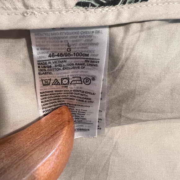 Banana Republic Sleeveless Khaki Light Beach Floral Maxi Dress L - Picture 12 of 13